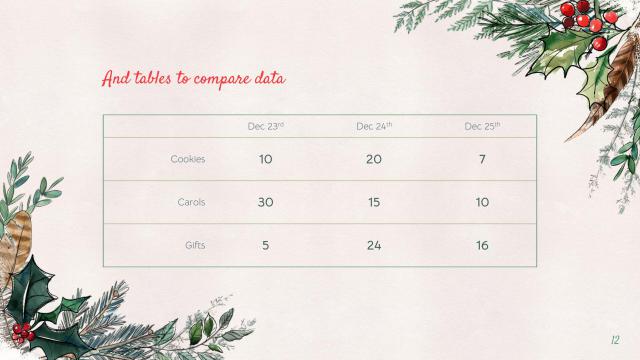 Winter Christmas presentation template 12