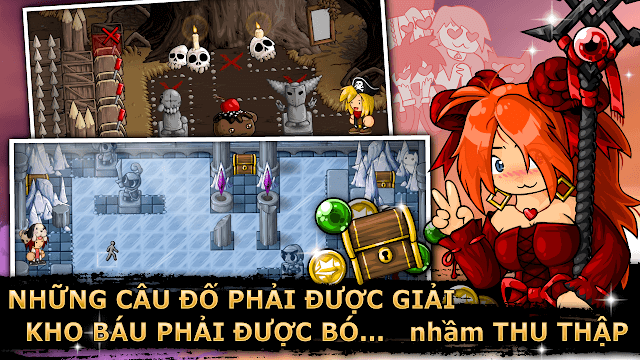 Chinh phục các ngục tối để tìm kho báu trong game Epic Battle Fantasy 5