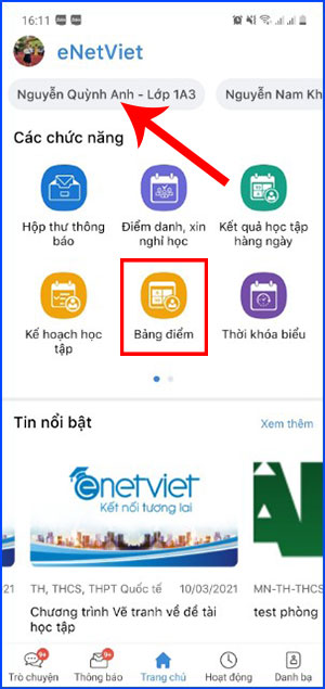 eNetViet tra cuu diem 2*395238