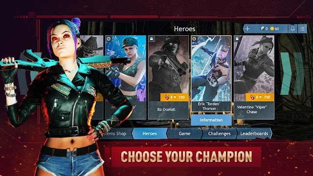 Chọn vị tướng của bạn với sức mạnh độc đáo mà anh/cô ấy sở hữu