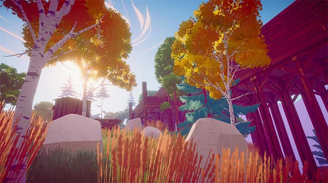 Ghé thăm các địa điểm, công trình... để tìm hiểu bí mật trong game Hike Isle