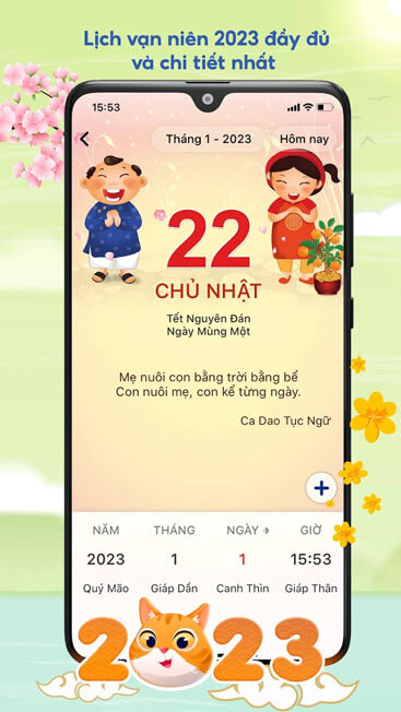 Lịch Vạn Niên 2023 đầy đủ