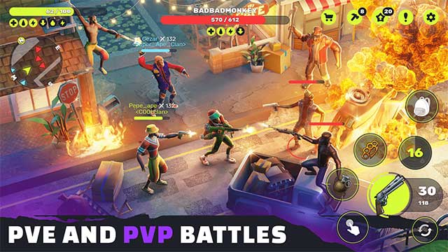 Tập hợp bạn bè và tham gia các trận chiến PvP hoành tráng