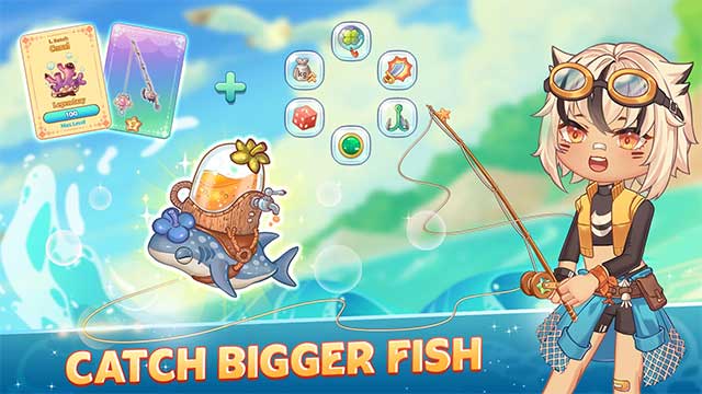 Để bắt được những con cá lớn hơn, bạn cần thu thập thẻ Lure