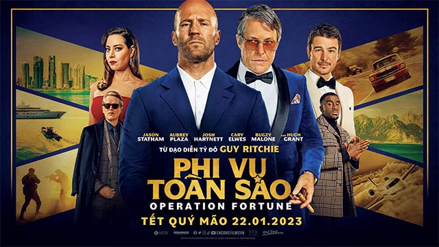 Poster phim Phi Vụ Toàn Sao - sản phẩm hợp tác giữa đạo diễn Guy Ritchie và ngôi sao Jason Statham