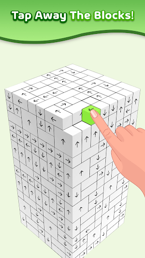  Chạm và loại bỏ tất cả các khối trên khối trong game Tap Away