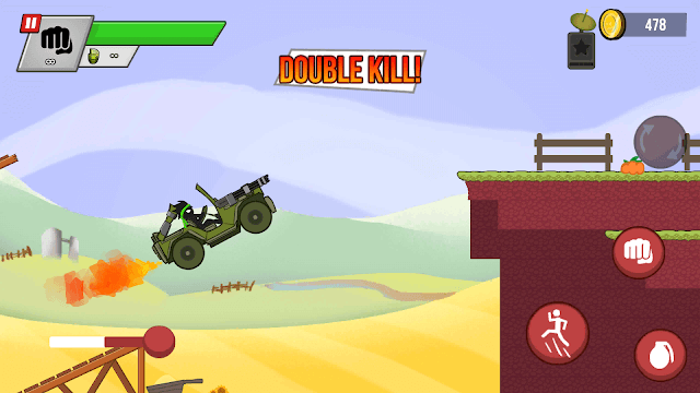 Sử dụng nhiều vũ khí và phương tiện hỗ trợ khác nhau để tiêu diệt thây ma trong game Stickman vs Zombies