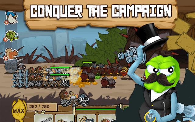 Tham gia các chiến dịch và đánh bại đội quân sâu bướm đỏ trong game Battlepillars