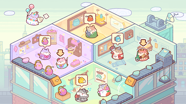 Cùng những chú chuột lang đáng yêu sản xuất túi trong game Hamster Bag Factory 