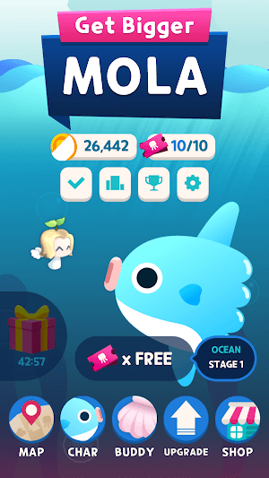 Chơi game cá lớn cá bé Get Bigger Mola 