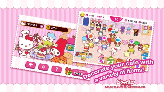 Trang trí tiệm cafe Hello Kitty bằng những món đồ dễ thương được mua từ shop