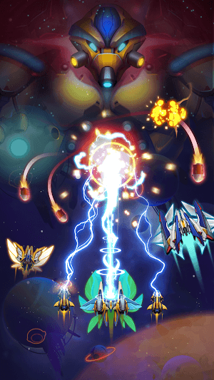 Pirates Of Galaxy là một game bắn súng trong không gian tương tự trò chơi bắn gà Chicken Invaders