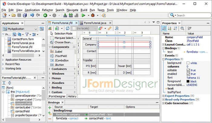 Giao diệp lập trình của Oracle JDeveloper