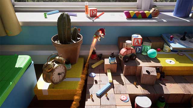 Di chuyển liên tục giữa thế giới 2D và 3D để chiến đấu với các nhân vật phản diện