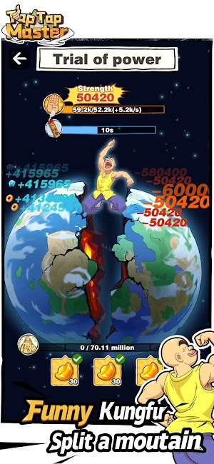 Bạn trở thành kẻ hủy diệt hành tinh trong game Tap Tap Master 