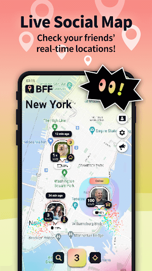 BFF Find Family and Friends cho bạn kiểm tra vị trí thời gian thực của bạn bè