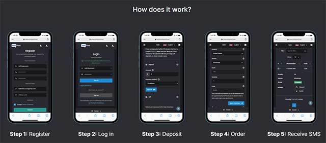 Cách đăng ký số điện thoại trên SMSPool khá đơn giản và nhanh chóng