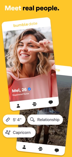 Bumble cho bạn gặp gỡ những người thực