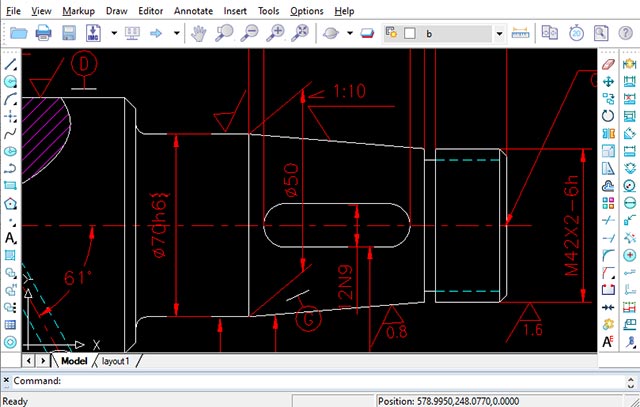 DWGSee Pro 2023 hỗ trợ file AutoCAD .dwg .dxf .dwf, từ phiên bản R14 đến 2023 mới nhất