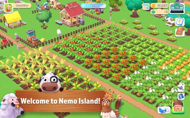 Trở thành bác nông dân thực thụ, xây dựng trang trại tuyệt đẹp của bạn trong game Farmside