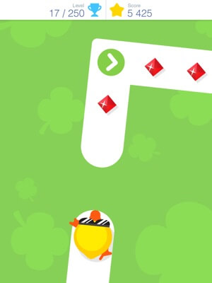 Tap vào màn hình và cố gắng giúp nhân vật của mình đi càng xa càng tốt trong game Tap Tap Dash 