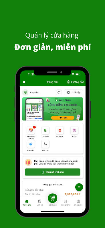 Quản lý cửa hàng đơn giản