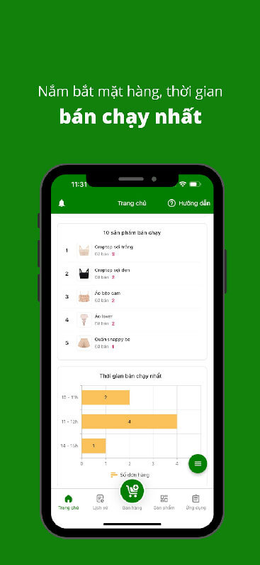 Nắm bắt mặt hàng, thời gian