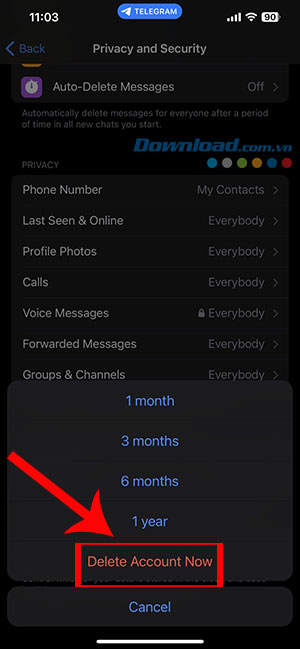 xoa tai khoan Telegram 13*402532