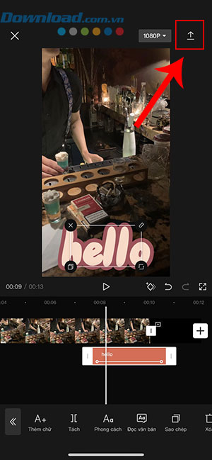 them van ban vao video CapCut 11*402698