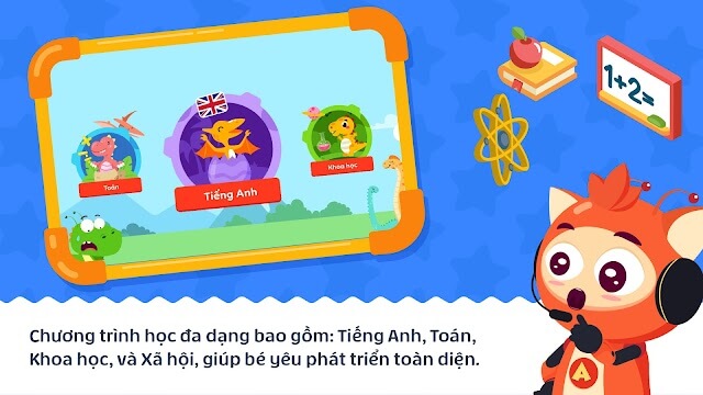 Chương trình giáo dục của Alostar có kiến thức về nhiều lĩnh vực khác nhau, giúp trẻ phát triển toàn diện