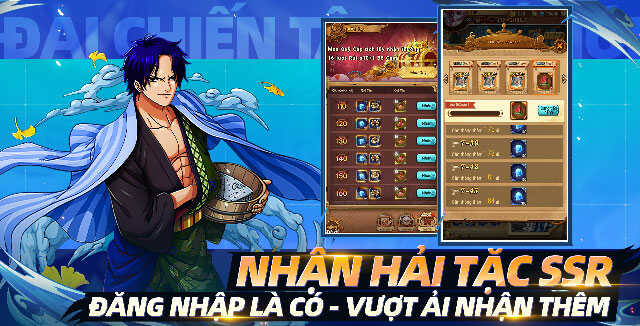 Nhận ngay Hải Tặc SSR khi đăng nhập