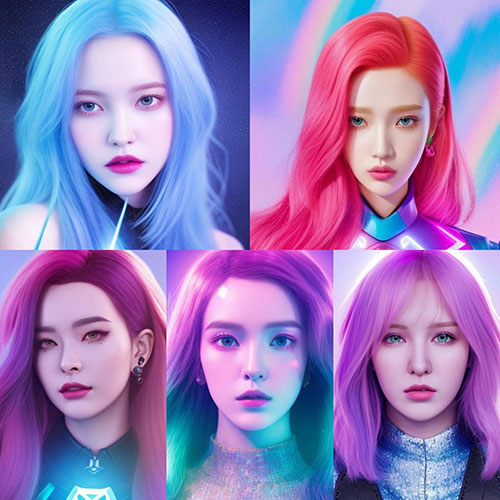 Một số hình đại diện AI tạo bằng B612