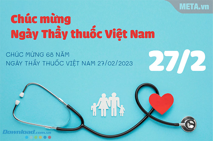 Thiệp chúc mừng ngày Thầy thuốc Việt Nam 27/2 online