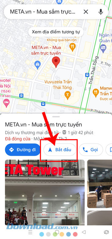 Ấn vào nút Bắt đầu.