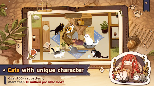 Losing Cats Way có hàng trăm con mèo độc đáo với sự khác biệt về ngoại hình, hành vi, thể lực và tính cách