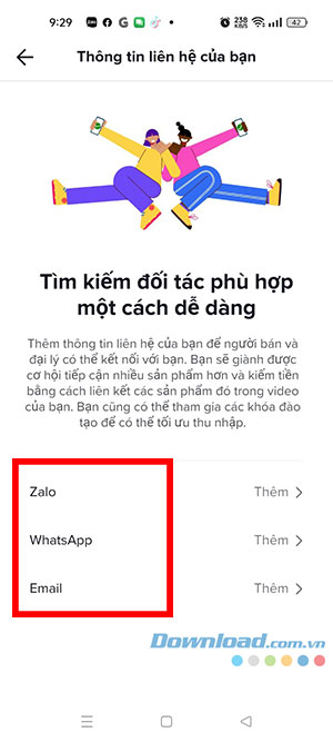 them thong tin lien he TikTok Shop 7*405443