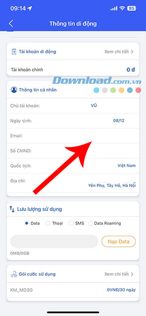 dang ky sim chinh chu Vinaphone 4*405523
