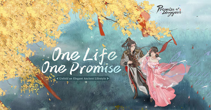 Promise of Lingyun cho iOS là game ngôn tình Trung Quốc tuyệt đẹp