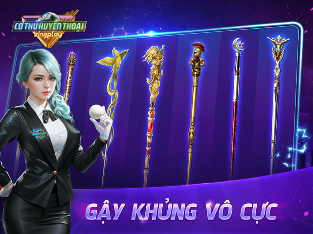 Hệ thống gậy vô cực đa dạng, phong phú