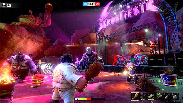 Big Fat Battle là đấu trường của những nhân vật kỳ quặc, vũ khí lập dị và hỗn loạn