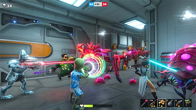 Khám phá dàn nhân vật kỳ quái đầy màu sắc với khả năng đa dạng trong Big Fat Battle game