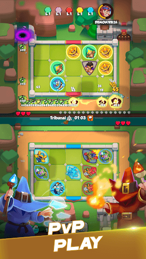 Sử dụng nhiều đơn vị và anh hùng với các khả năng khác nhau