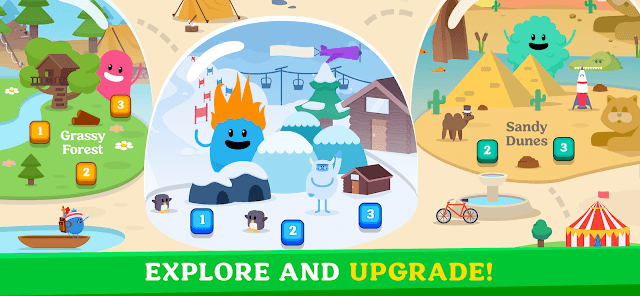 Khám phá thế giói và nâng cấp nhân vật của bạn trong game Dumb Ways to Die 4
