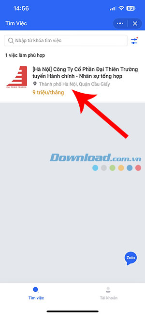 tim viec tren Zalo 5*407541