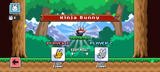 Bạn có thể chơi Poor Bunny! 1 mình hoặc chơi cùng bạn bè trong chế độ 2 người chơi