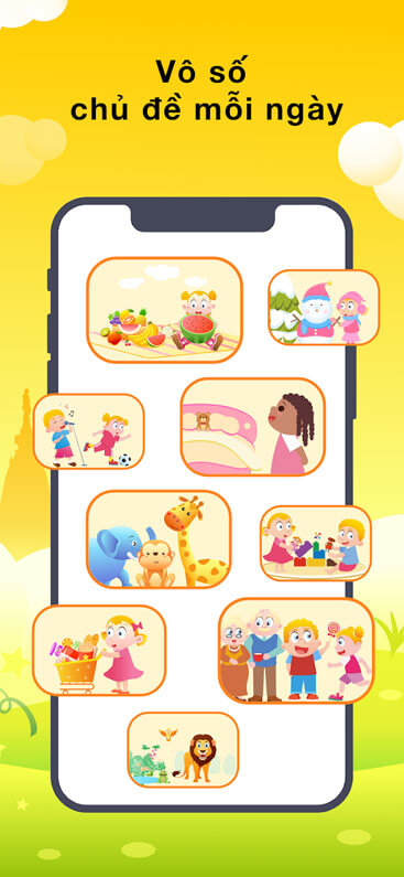 Nhiều chủ đề học mỗi ngày