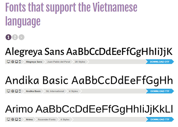 Khám phá kho font chữ hỗ trợ tiếng Việt tiện lợi
