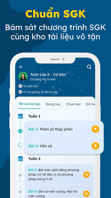  Bám sát chương trình SGK