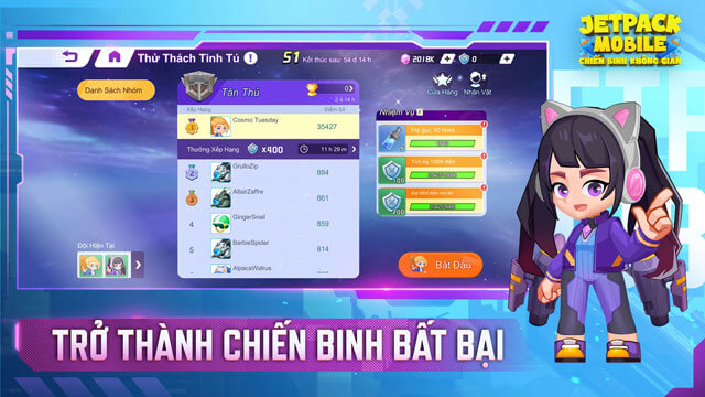 Chơi game Jetpack Mobile: CBKG - Trở thành chiến binh bất bại