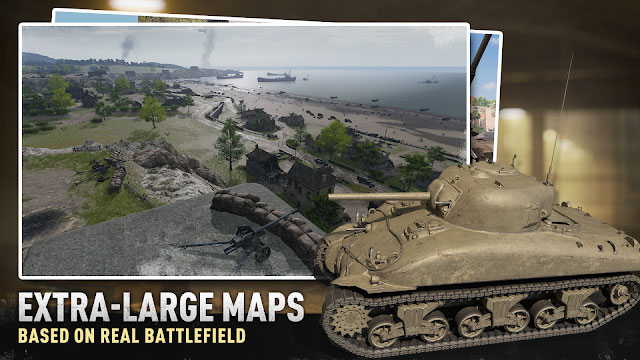 Các bản đồ rộng lớn trong game Tank Company dựa trên các chiến trường thực